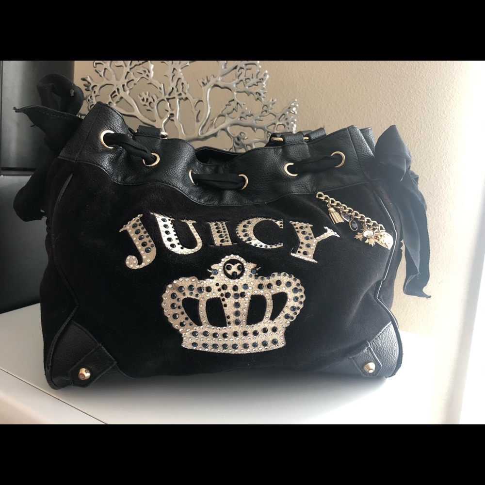 Black velvet Juicy Couture bag